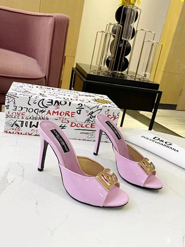 Dolce & Gabbana DG Logo heeled mule sandals