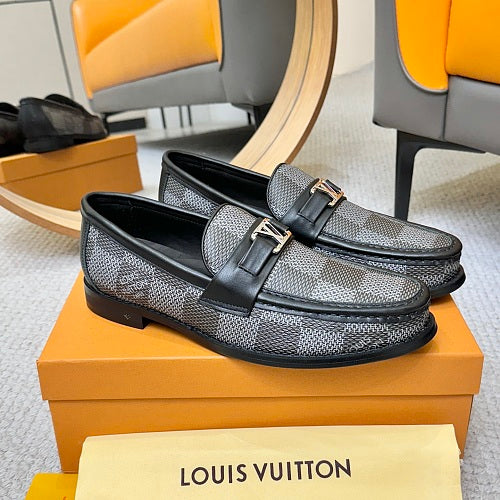 Louis Vuitton LV Initials Damier Graphite Loafers