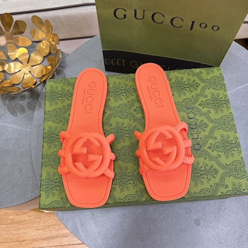 Gucci Interlocking G Logo Slide Sandals