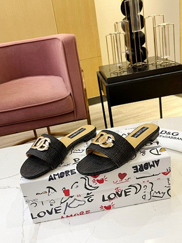 Dolce & Gabbana DG Logo slide sandals
