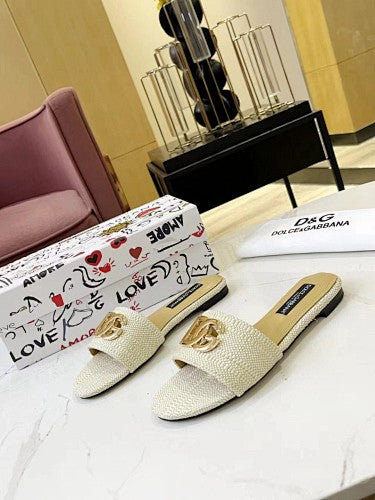 Dolce & Gabbana DG Logo slide sandals