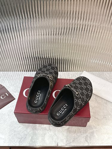 Gucci GG Monogram Horsebit Mule Clog