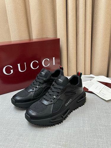 Gucci Black GG Monogram Chunky Technical Sneakers