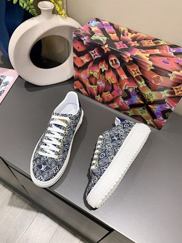 Louis Vuitton Time Out Monogram Denim Sneakers