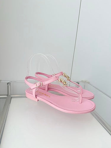 Chanel CC Thong Slingback Sandals