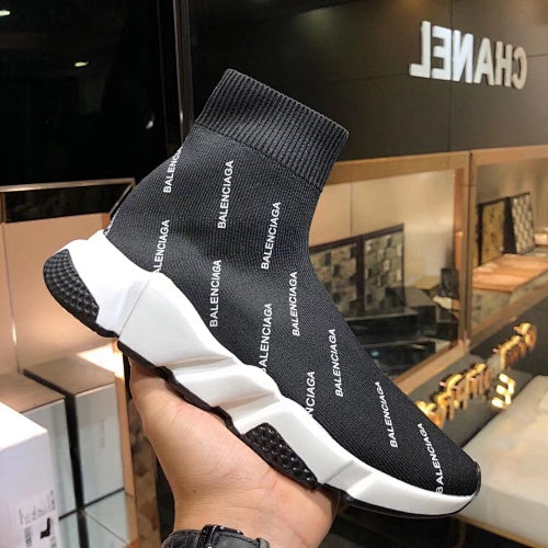 Balenciaga Speed 2.0 Allover Logo Sock Sneakers