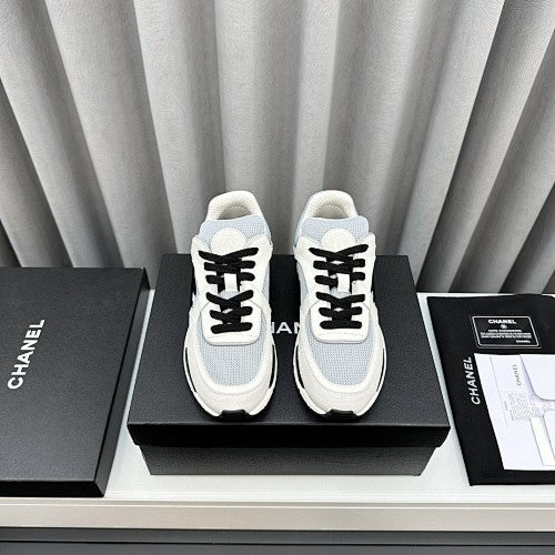 Chanel CC Mesh & Suede Chunky Sneakers