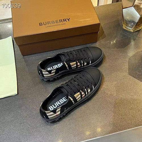 Burberry Vintage Check Low-Top Platform Sneakers