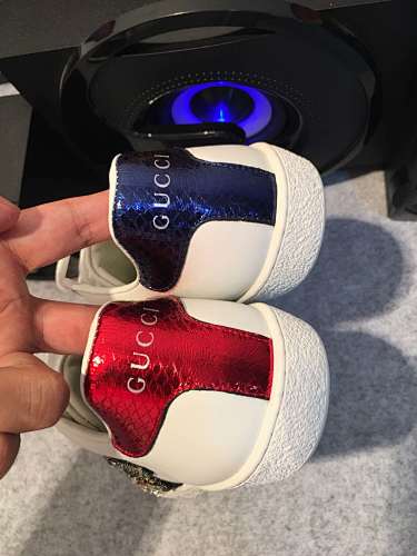 Gucci Ace Embellished Snake Sneakers