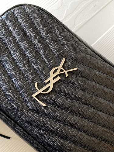 Saint Laurent (YSL) Black Lou Camera Bag