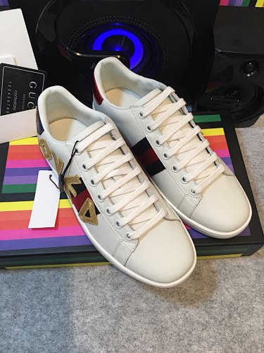Gucci Ace “Loved” Embroidered Web Sneakers