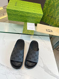 Gucci GG Perforated Platform Slide Sandals