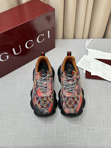 Gucci Multicolor Tapestry Print Chunky Platform Sneakers