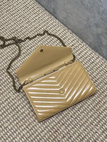 Saint Laurent (YSL) Monogram Wallet on Chain