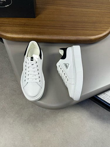 Prada Downtown Leather Platform Sneakers
