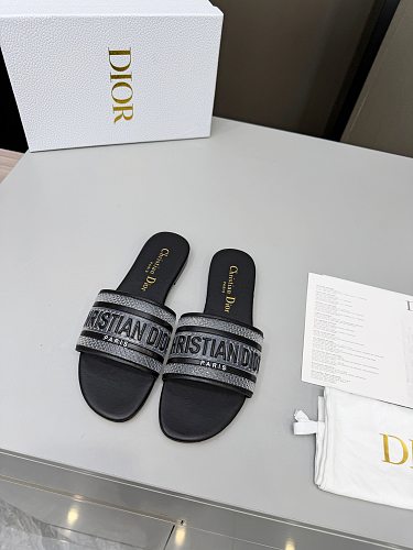 Dior Dway Heeled Slide Sandals