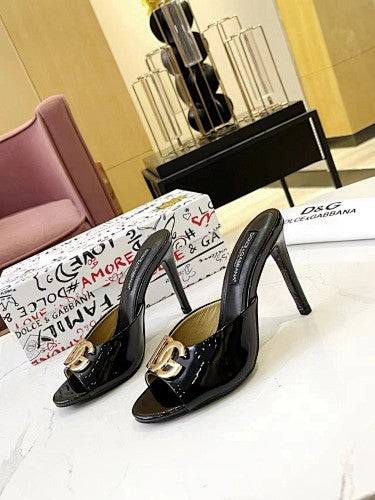 Dolce & Gabbana DG Logo heeled mule sandals