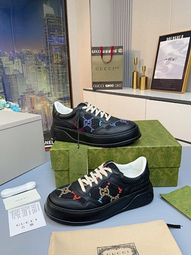 Gucci GG Multicolor Embroidered Platform Sneakers