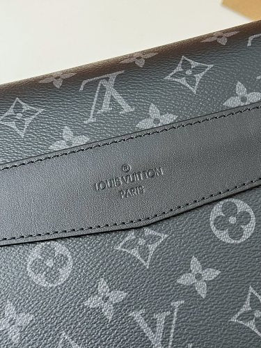 Louis Vuitton Utility Crossbody Monogram Eclipse Canvas