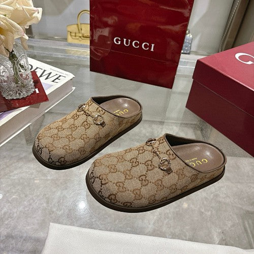 Gucci GG Canvas Horsebit Mule Loafers