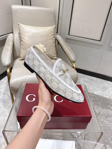 Gucci Horsebit GG Crystal Loafers