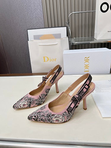 Dior J’Adior Embroidered Slingback Pumps