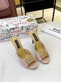 Dolce & Gabbana DG Logo heeled mule sandals