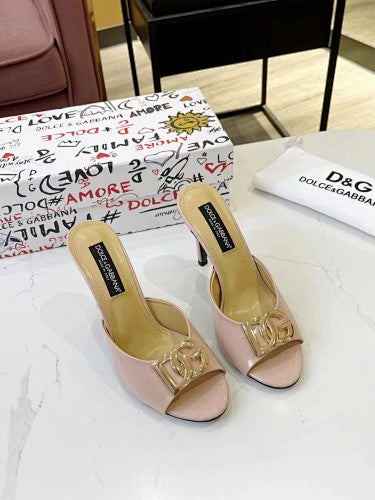 Dolce & Gabbana DG Logo heeled mule sandals