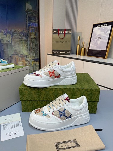 Gucci GG Multicolor Embroidered Platform Sneakers