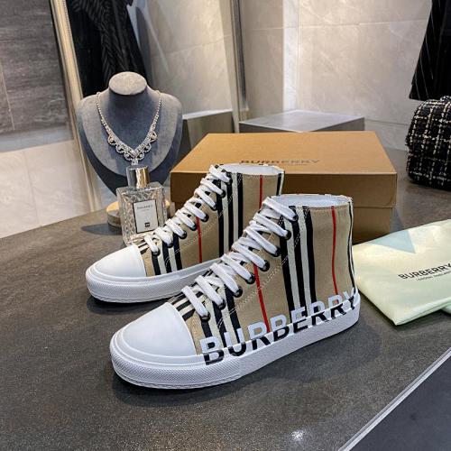 Burberry Vintage Check High-Top Sneakers