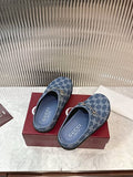 Gucci GG Denim Horsebit Mule Clogs