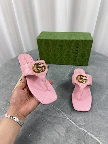 Gucci GG Marmont thong heeled sandals