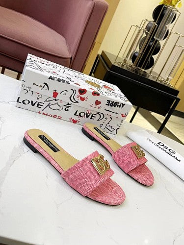 Dolce & Gabbana DG Logo slide sandals