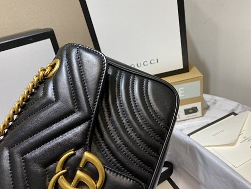 Gucci GG Marmont Small Matelassé Shoulder Bag