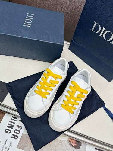 Dior White Oblique Platform Sneakers