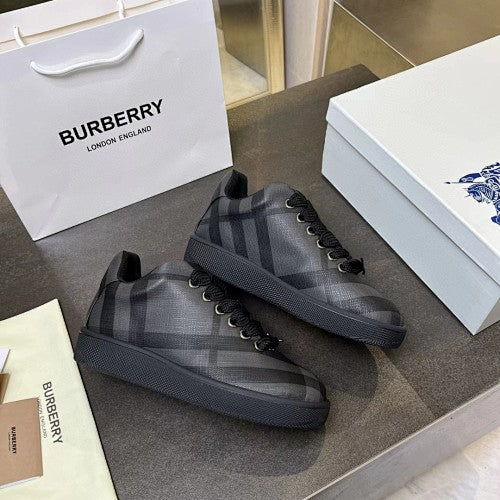 Burberry Check Low-Top Platform Sneakers