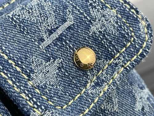 Louis Vuitton Monogram Denim Baggy PM Shoulder Bag