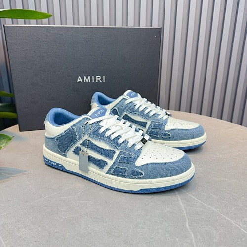AMIRI Skel Top Low Denim Sneakers