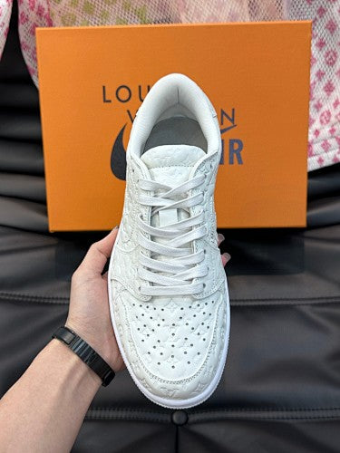 Louis Vuitton x Nike Air Force 1 Low “Triple White” Monogram sneakers