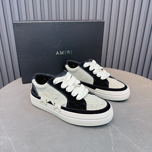 Amiri Skel Top Low Sneakers – Black & White