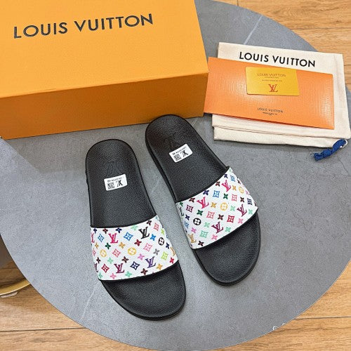 Louis Vuitton Multicolor Monogram Slide Sandals