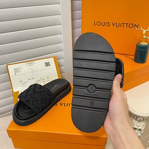 Louis Vuitton Monogram Puffy Platform Slide Sandals