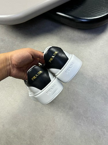 Prada Downtown Leather Platform Sneakers