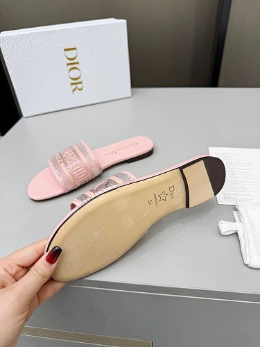 Dior Dway Heeled Slide Sandals