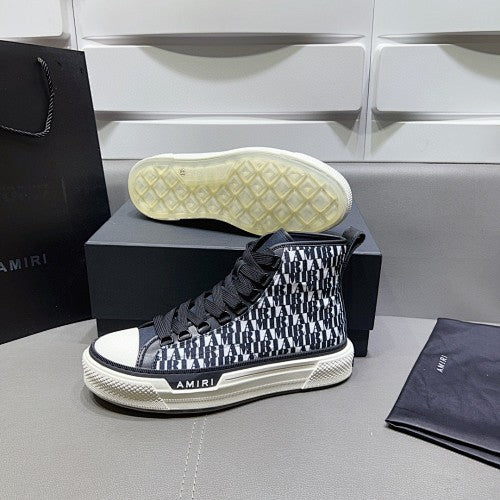 AMIRI Logo Repeat High-Top Sneakers