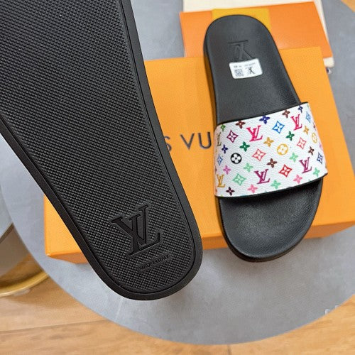 Louis Vuitton Multicolor Monogram Slide Sandals