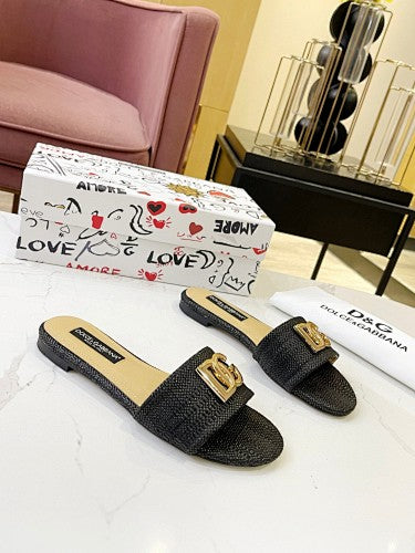 Dolce & Gabbana DG Logo slide sandals