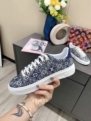 Louis Vuitton Time Out Monogram Denim Sneakers