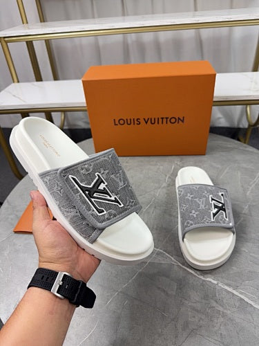 Louis Vuitton Monogram LV Initials Pool Slide Sandals