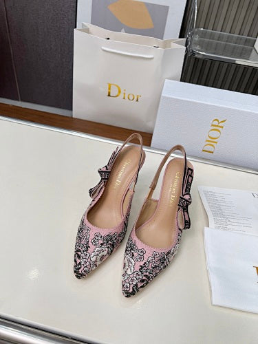 Dior J’Adior Embroidered Slingback Pumps